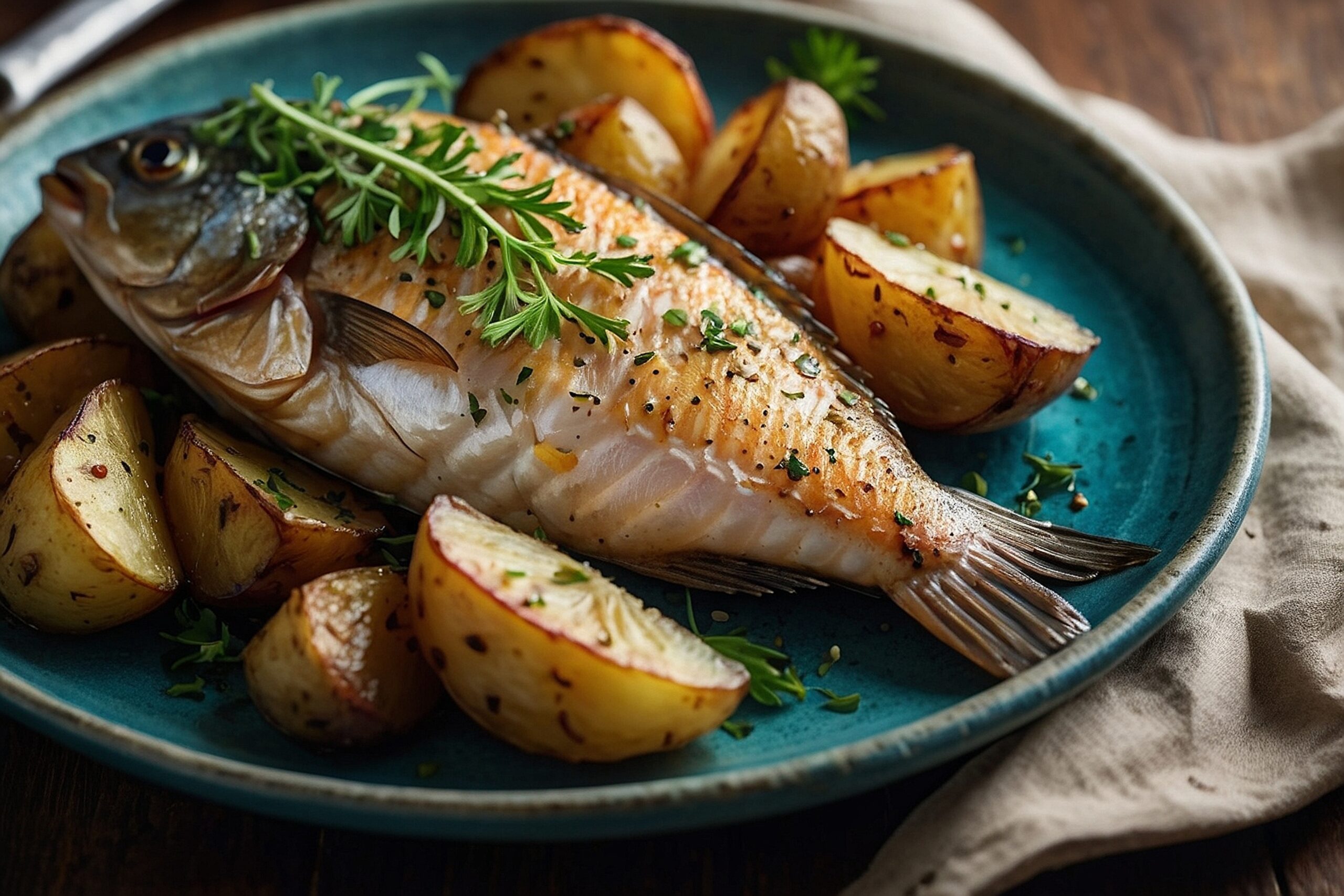 Sardinha Assada com Batatas e Alecrim